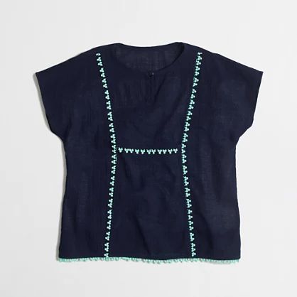 Factory girls' pom-pom cover-up | J.Crew Factory