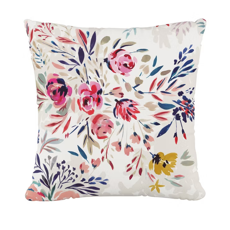 20"x20" Oversize Bianca Floral Square Throw Pillow - Skyline Furniture | Target