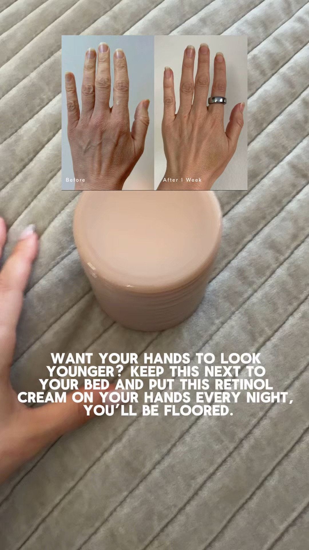 I’ve been using this retinol handcream every night and I already see a difference. Linked everything else that makes me feel rich without being rich. ￼

#LTKOver40 #LTKBeauty #LTKstorytime
