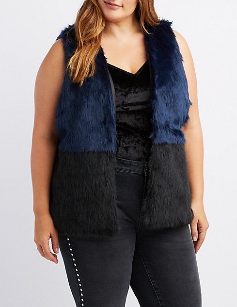 Plus Size Faux Fur Vest | Charlotte Russe