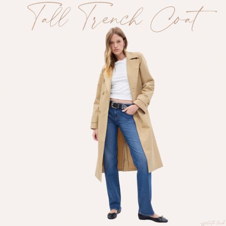 Trench coat available in tall and petite 

#LTKSeasonal #LTKsalealert