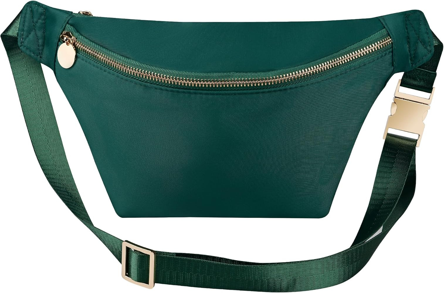 Fanny Packs for Women Cross Body Crossbody Sling Bags for Women Nylon Waist Belt (Blackish Green) | Amazon (US)