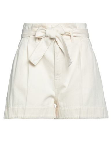 (+) People Woman Shorts & Bermuda Shorts Cream Size 28 Organic cotton | YOOX (US)