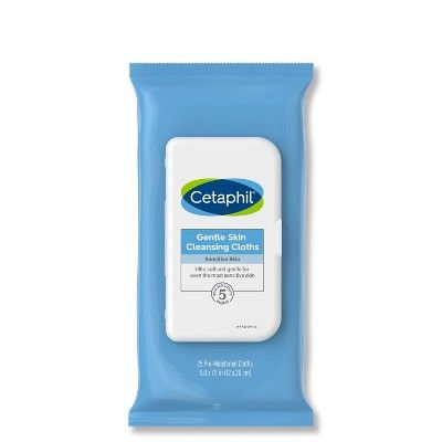 Cetaphil Gentle Skin Cleansing Cloths Face and Body Wipes - 25ct | Target