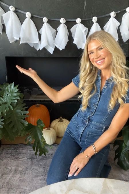 From my DIY GHOST GARLAND IG REEL 👻

The most fun denim jumpsuit that can be worn all year long, plus the tools I used to create this cute ghost garland! ✨

#LTKparties #LTKHalloween #LTKstyletip