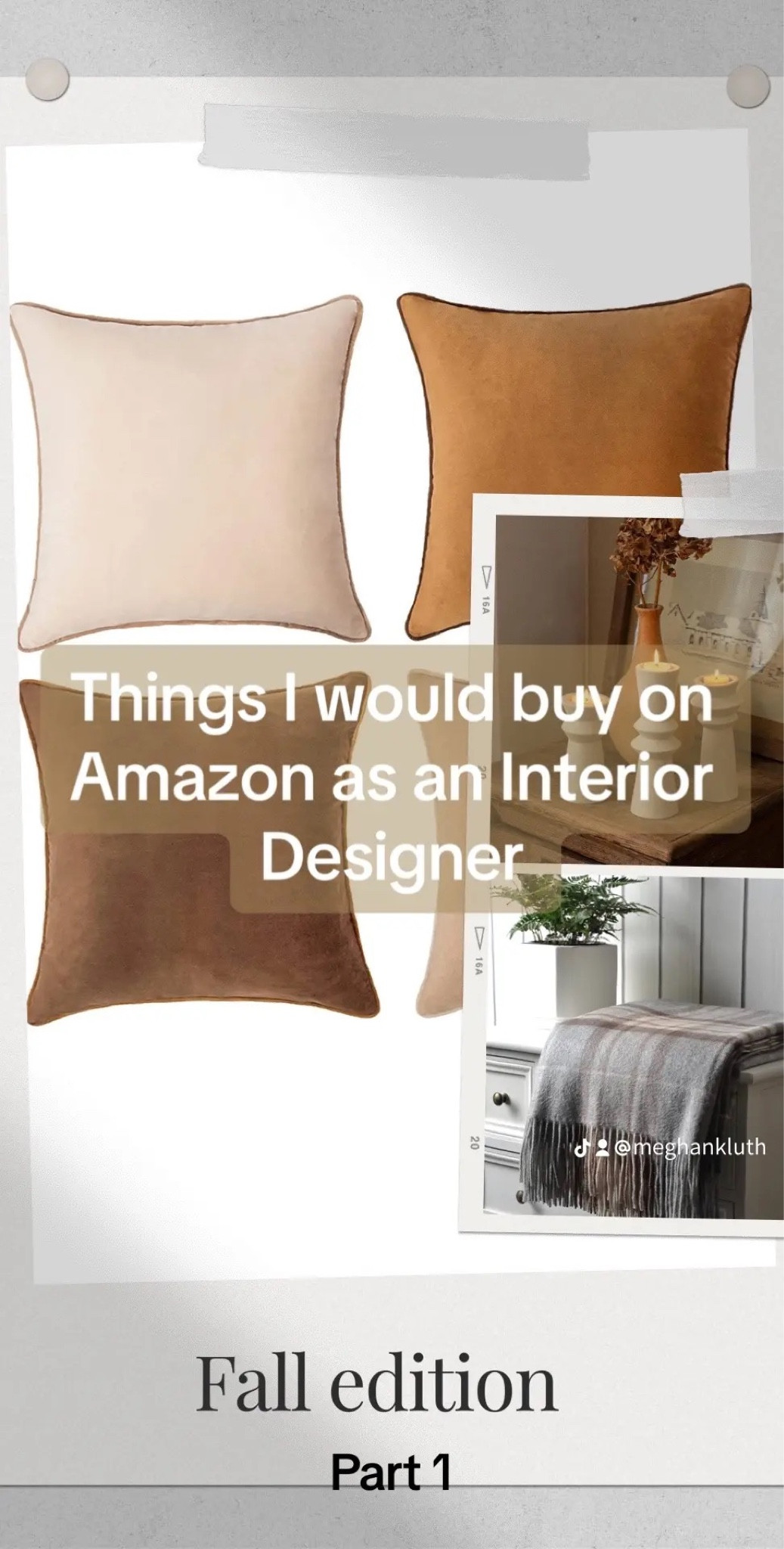 Fall home decor I would buy on Amazon as an interior designer 