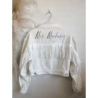 Bride Jacket | Nashville Bachelorette Mrs Jacket Wifey Nash Bach Rodeo Gift |Cropped Last Ride | Etsy (US)