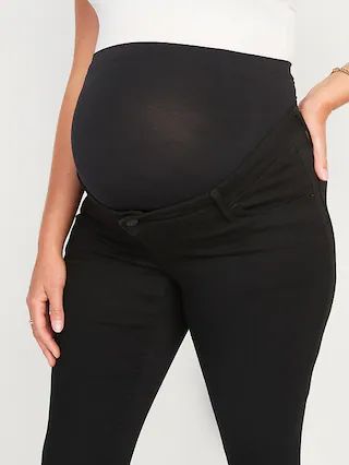 Maternity Premium Full-Panel Rockstar Super-Skinny Jeans | Old Navy (US)