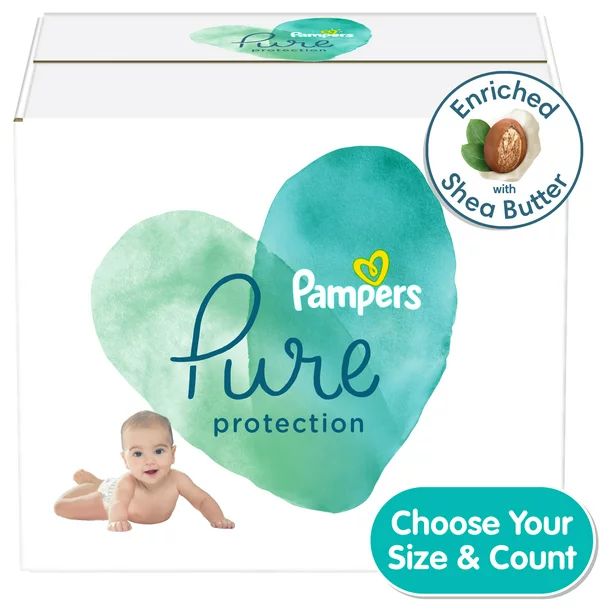 Pampers Pure Protection Natural Diapers (Choose Your Size & Count) | Walmart (US)