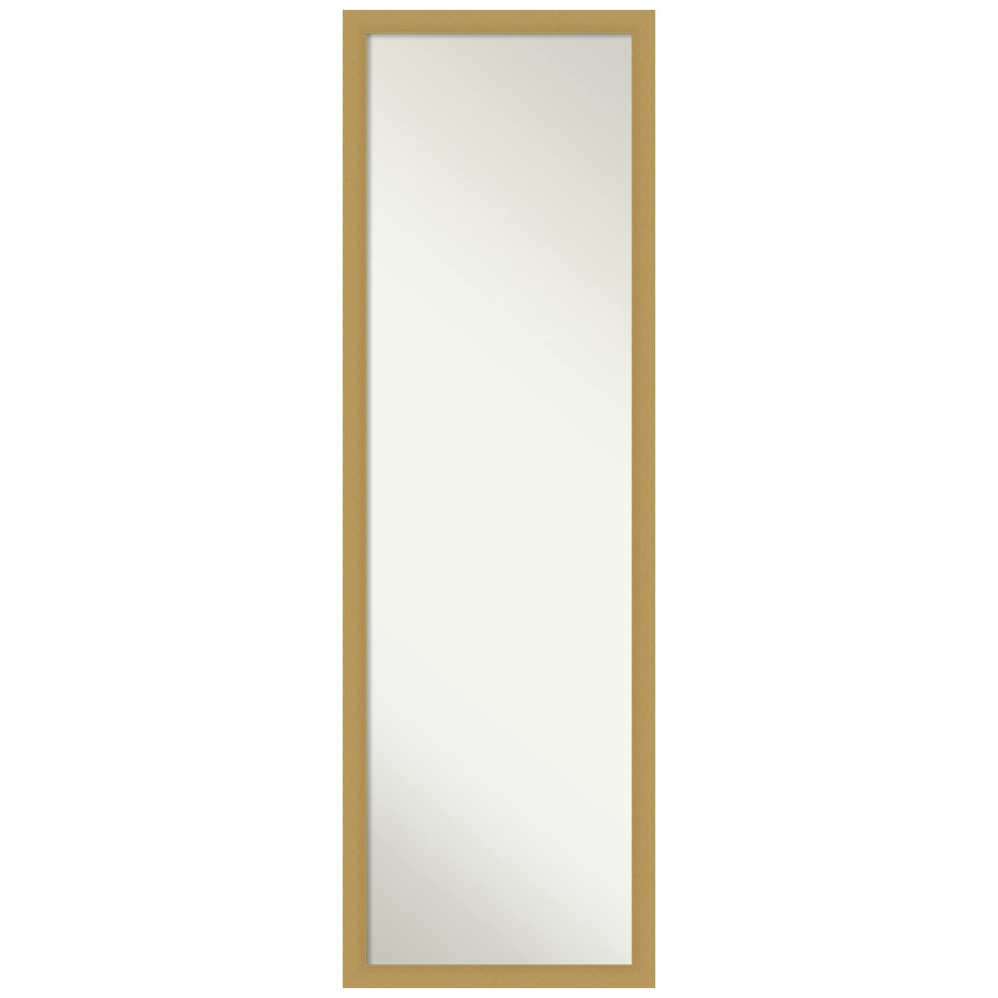 Amanti Art Gold Full Length Mirror for Door, 50x16 Grace Brushed Gold Narrow Tall Wall Mirror Ful... | Amazon (US)