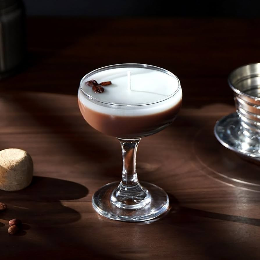 Espresso Martini Candles Gifts for Women Men,Cocktail Candles with Glass,Candles Gift for Coffee ... | Amazon (US)