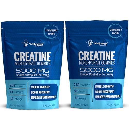 Creatine Gummies for Women & Men, Creatine Monohydrate Gummies, Strawberry | Amazon (US)