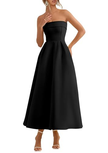 PRETTYGARDEN Cocktail Dresses for Women 2026 Summer Formal Elegant Tube Top Strapless Spring Wedd... | Amazon (US)