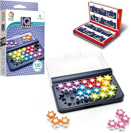 SmartGames IQ Stars Travel Game with 120 Challenges for Ages 6 to Adult | Amazon (US)