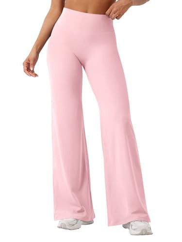YEOREO Workout Leggings Womens No Front Seam Straight Leggings 31.5" High Waist Buttery Eddiy Gym Yoga Pants Light Pink XXS | Amazon (US)