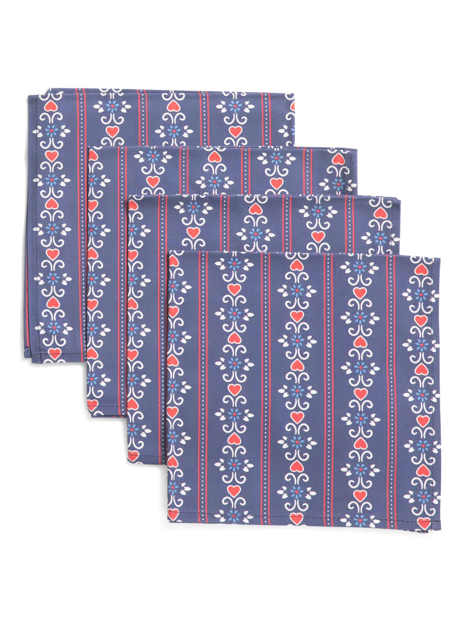 Set Of Four Tyrolian Stripe Napkins | TJ Maxx