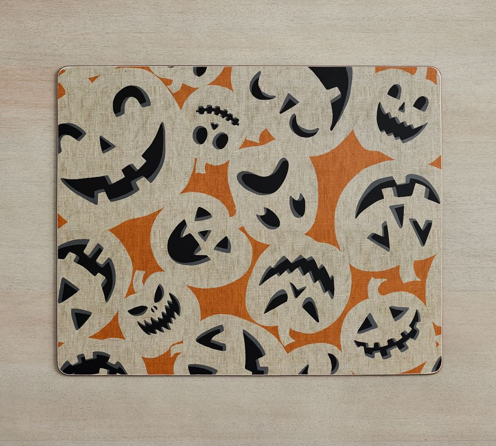 Jack O'Lantern Cork Placemats - Set of 4 | Pottery Barn (US)
