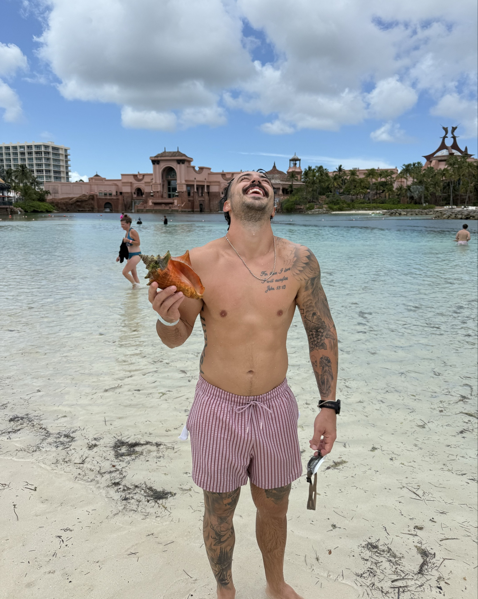 5” swim shorts from A&F !! 50% off most of them 👏🏼 hunter loved how these fit and feel (they also have 7”) 

#LTKMens #LTKSwim