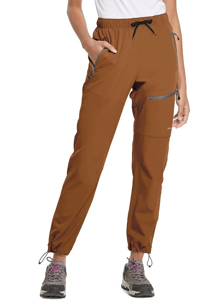 baleaf Women's Hiking Pants Quick Dry Lightweight Water Resistant Elastic Waist Cargo Pants for A... | Amazon (US)