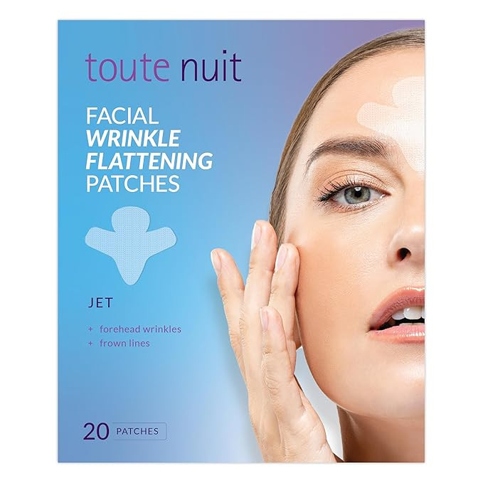 Toute Nuit Wrinkle Patches – Jet – Face Tape for Forehead and Large Frown Lines – Hypoaller... | Amazon (US)