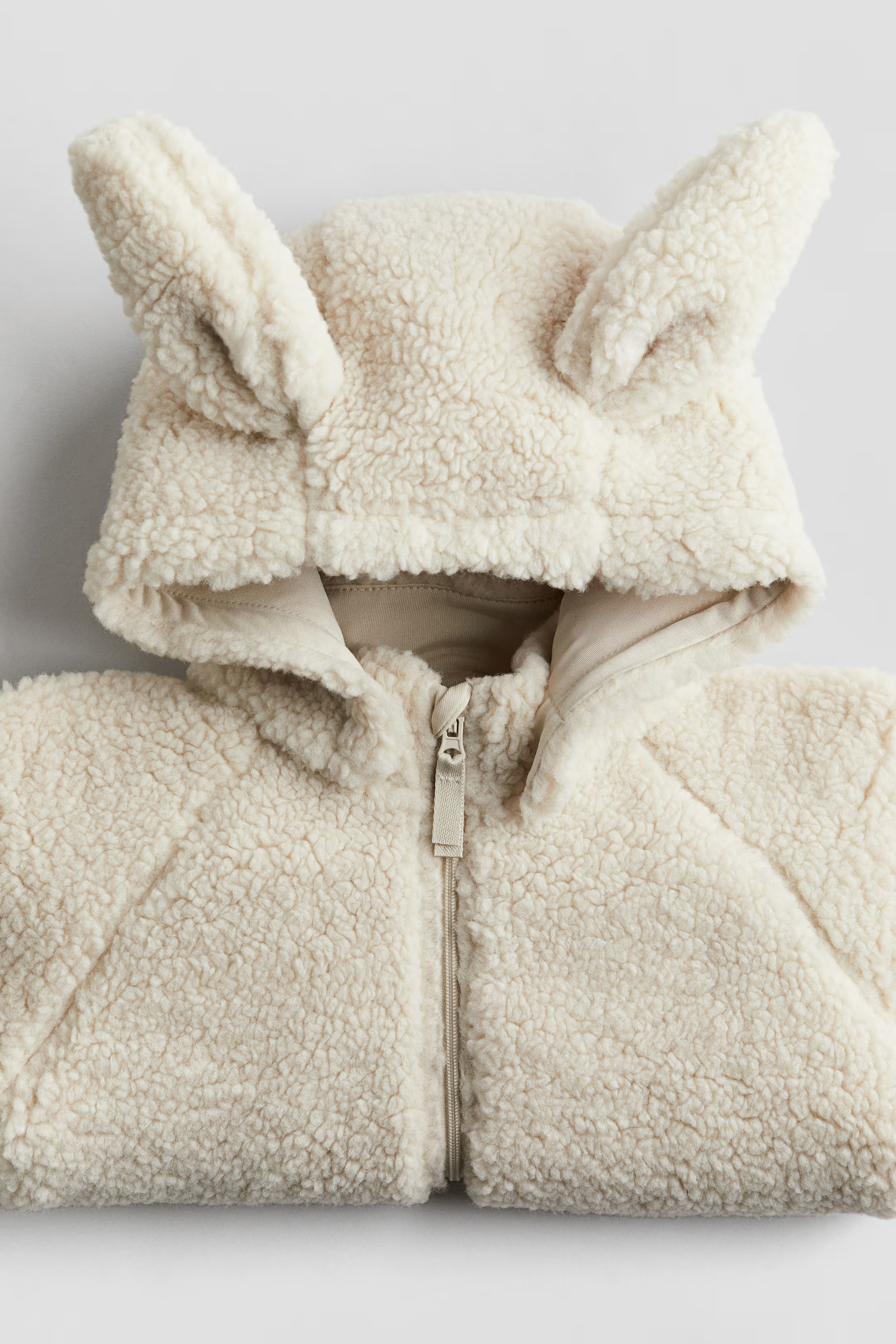 Hooded pile jacket | H&M (UK, MY, IN, SG, PH, TW, HK)