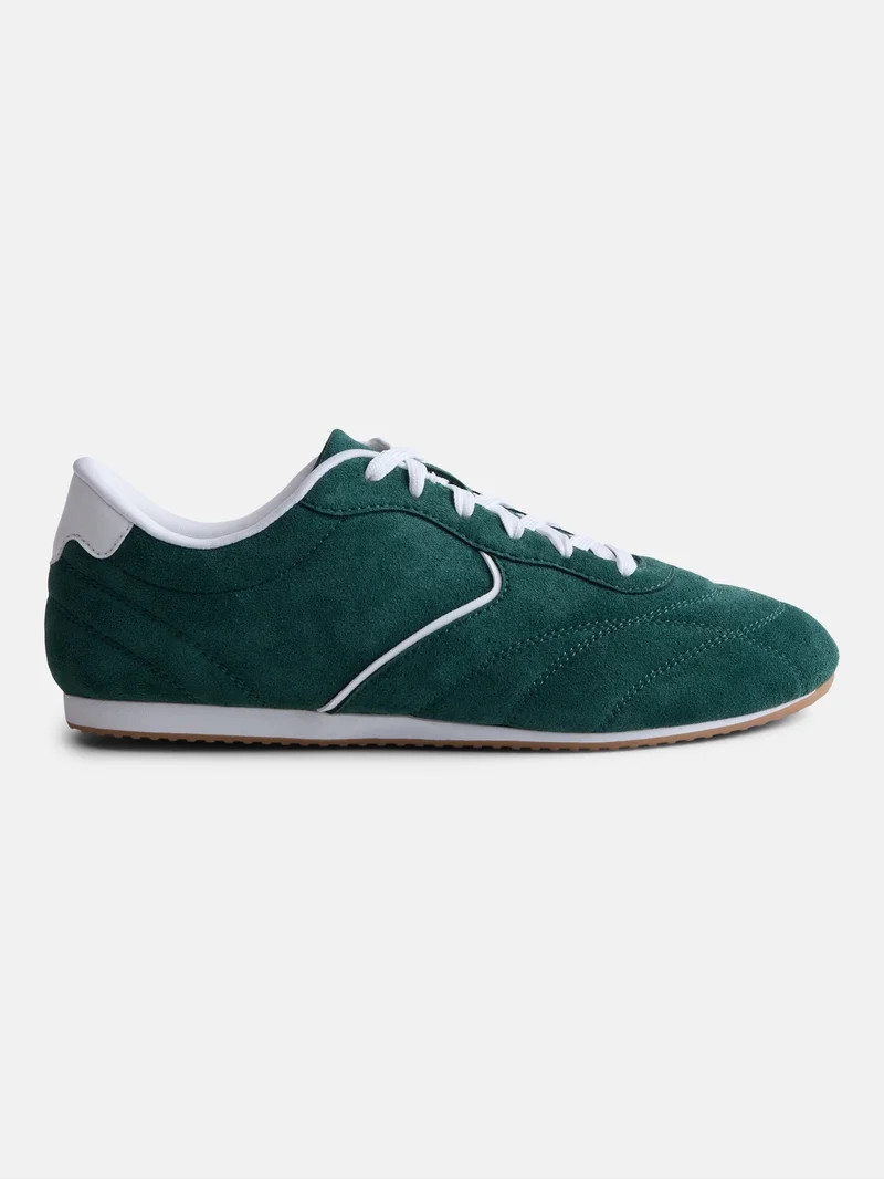 No Boundaries Women's Quilted Lace Up Sneakers | Walmart (US)