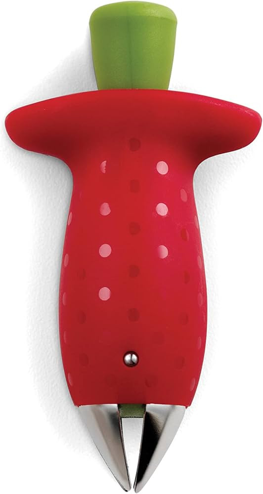 Chef'n Original Stem Gem Strawberry Huller, Red/Green - | Amazon (US)