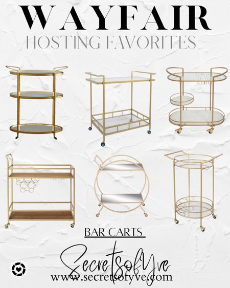 Bar carts I love! Use for organizing or for hosting. @target @wayfair
#LTKgiftguide
#Secretsofyve #LTKfind
Always humbled & thankful to have you here.. 
CEO: patesiglobal.com PATESIfoundation.org
DM me on IG with any questions or leave a comment on any of my posts. #ltkhome
@secretsofyve : where beautiful meets practical, comfy meets style, affordable meets glam with a splash of splurge every now and then. I do LOVE a good sale and combining codes!  #ltkcurves #ltkfamily #ltkunder100 secretsofyve

#LTKHoliday #LTKSeasonal #LTKstyletip