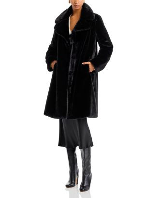 Faux-Fur Coat with Wide Lapels - Exclusive | Bloomingdale's (US)