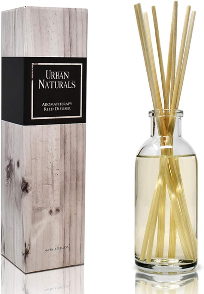Urban Naturals Crisp White Linen Reed Diffuser Gift Set | with Citrus, Ozone, Ylang-Ylang, Lilies... | Amazon (US)