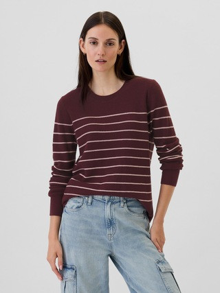 Textured Stripe Crewneck Sweater | Gap Factory