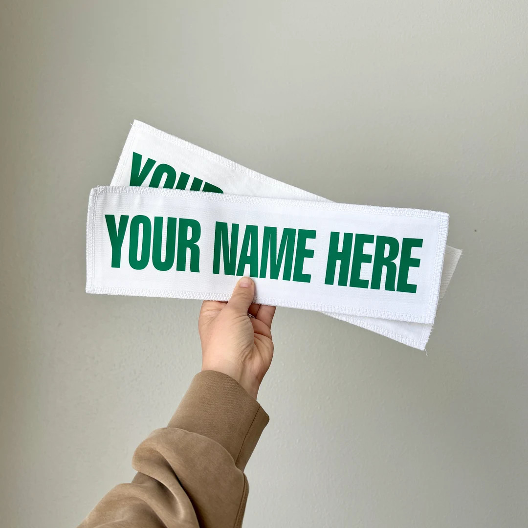 Golf Caddie Uniform Name Badge for Back of Caddy Bib White Tiger Woods Green Hook and Loop Kids a... | Etsy (US)