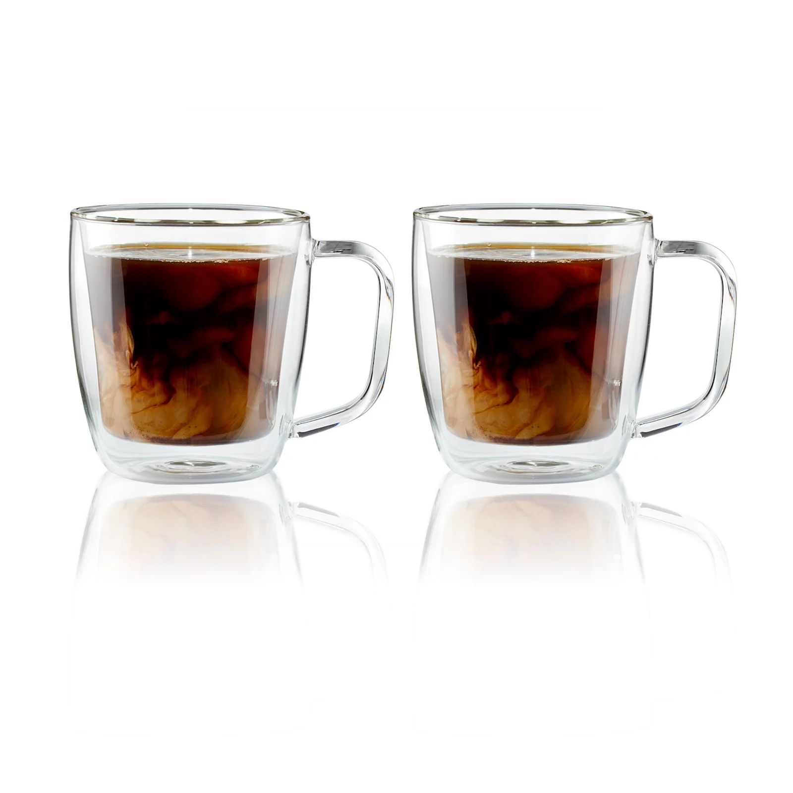J.A. Henckels International 2 pc. Double-Wall Glass Coffee Mug Set, Multicolor | Kohl's