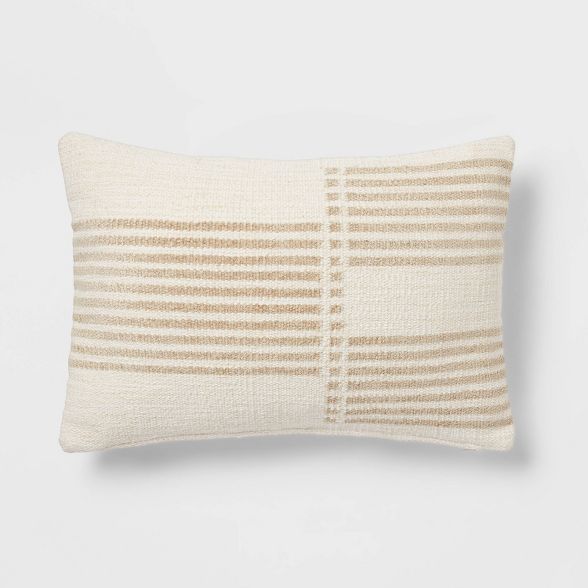 Oblong Modern Stripe Decorative Throw Pillow - Threshold™ | Target