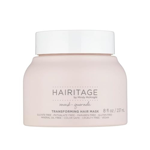 Hairitage Moisturizing Argan Oil Hair Mask Treatment for Anti-Frizz and Hydration - Deep Conditioning Curl Repair Mask with Shea Butter, Aloe & Soy Protein for Dry, Damaged Curly Hair - Soften & Shine | Amazon (US)
