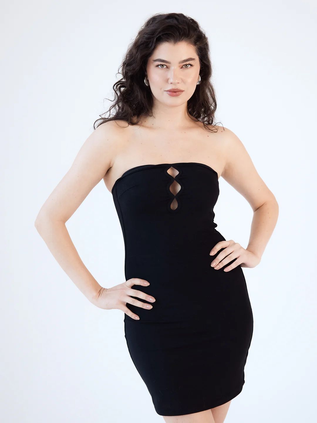 Tube Top Cut-Out Brami Dress | Klassy Network