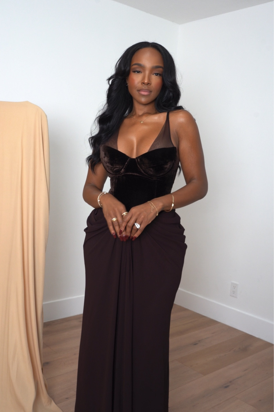 This dress is stunning hugs your curves comes in white as well 

|•Size small I’m 5’4 | 140lbs | 36D -27 -40  IG & YT: kirasfashionfinds TT: kiraabboud•|

#LTKHoliday #LTKStyleTip #LTKParties