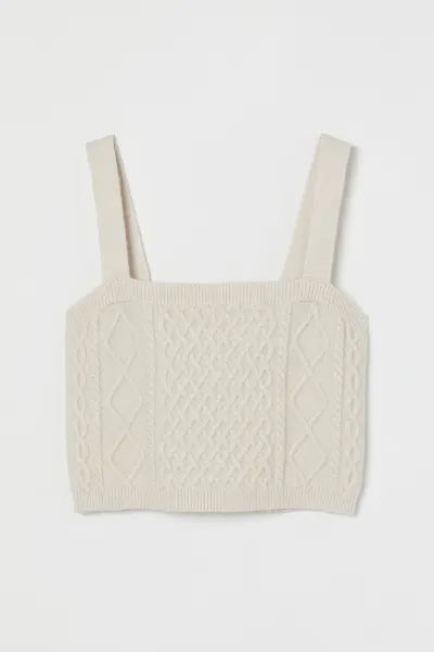 Cable-knit Crop Top | H&M (US + CA)