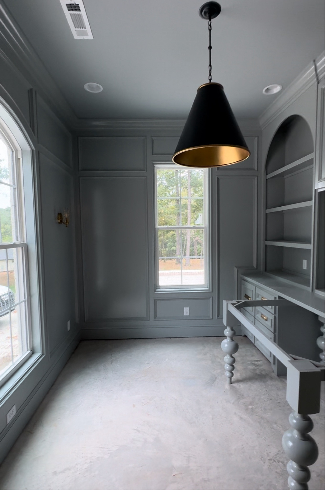 Black and gold chandelier / office chandelier /dinibg chandelier / laurel sconces/ brass sconce

#LTKHome