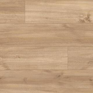 TrafficMaster Hawks Edge Maple 8 mm T x 7.5 in. W Water Resistant Laminate Wood Flooring (23.7 sq... | The Home Depot