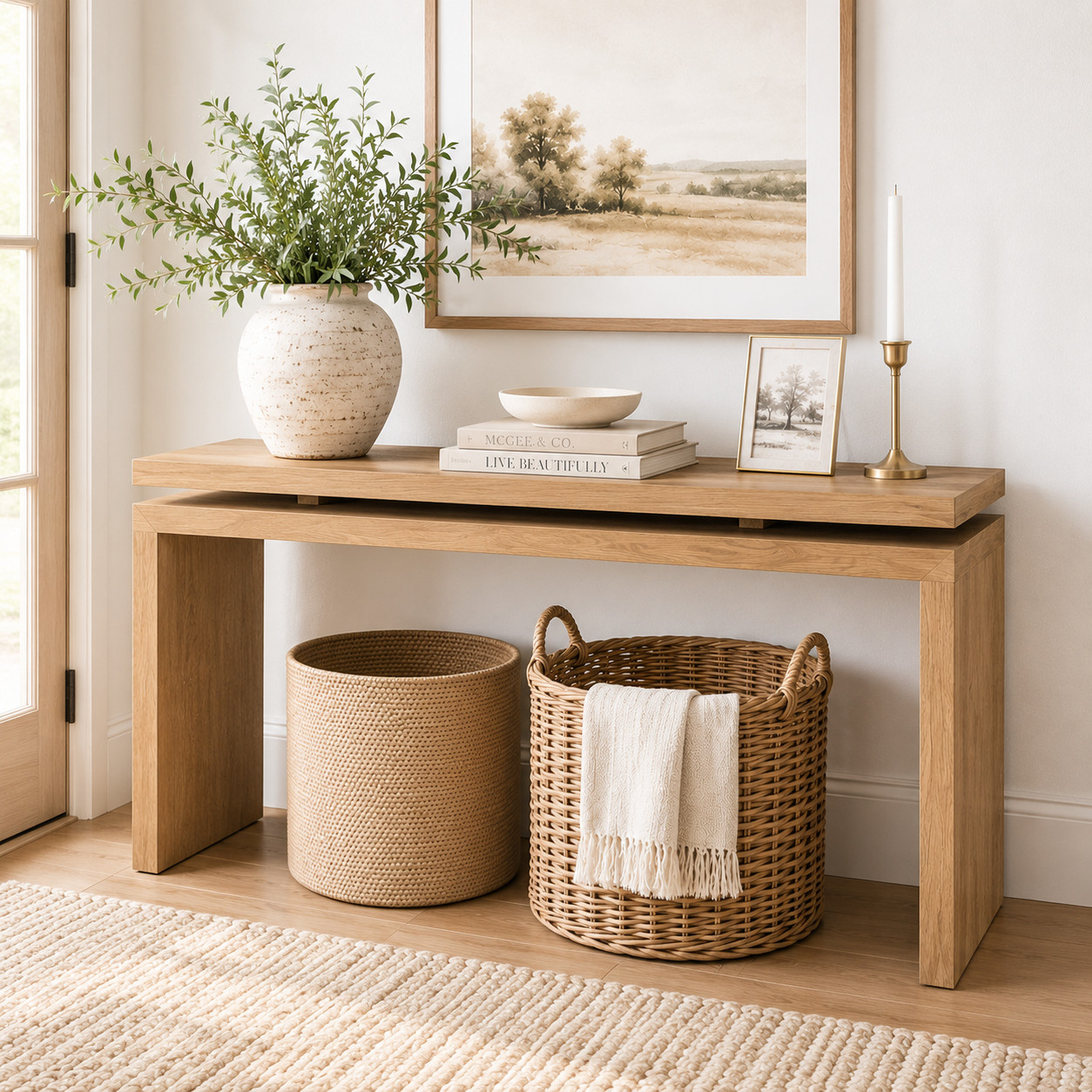 this console table LOOKS designer… but it’s under $330 at Home Depot 😍👏

#LTKSeasonal #LTKOver40 #LTKHome