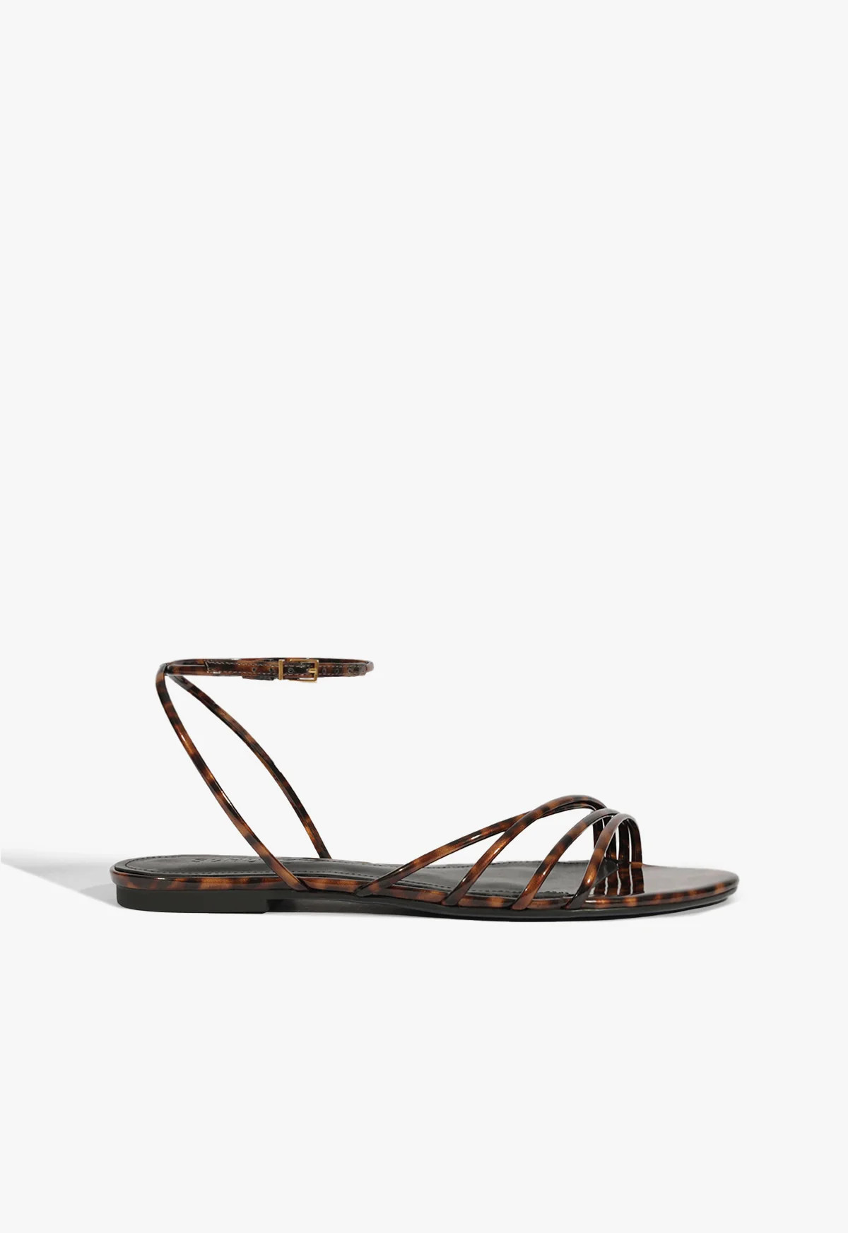 Inez Flat Sandal | Animal Print | Patent | Schutz (US)