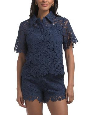 Lace Collared Top | TJ Maxx