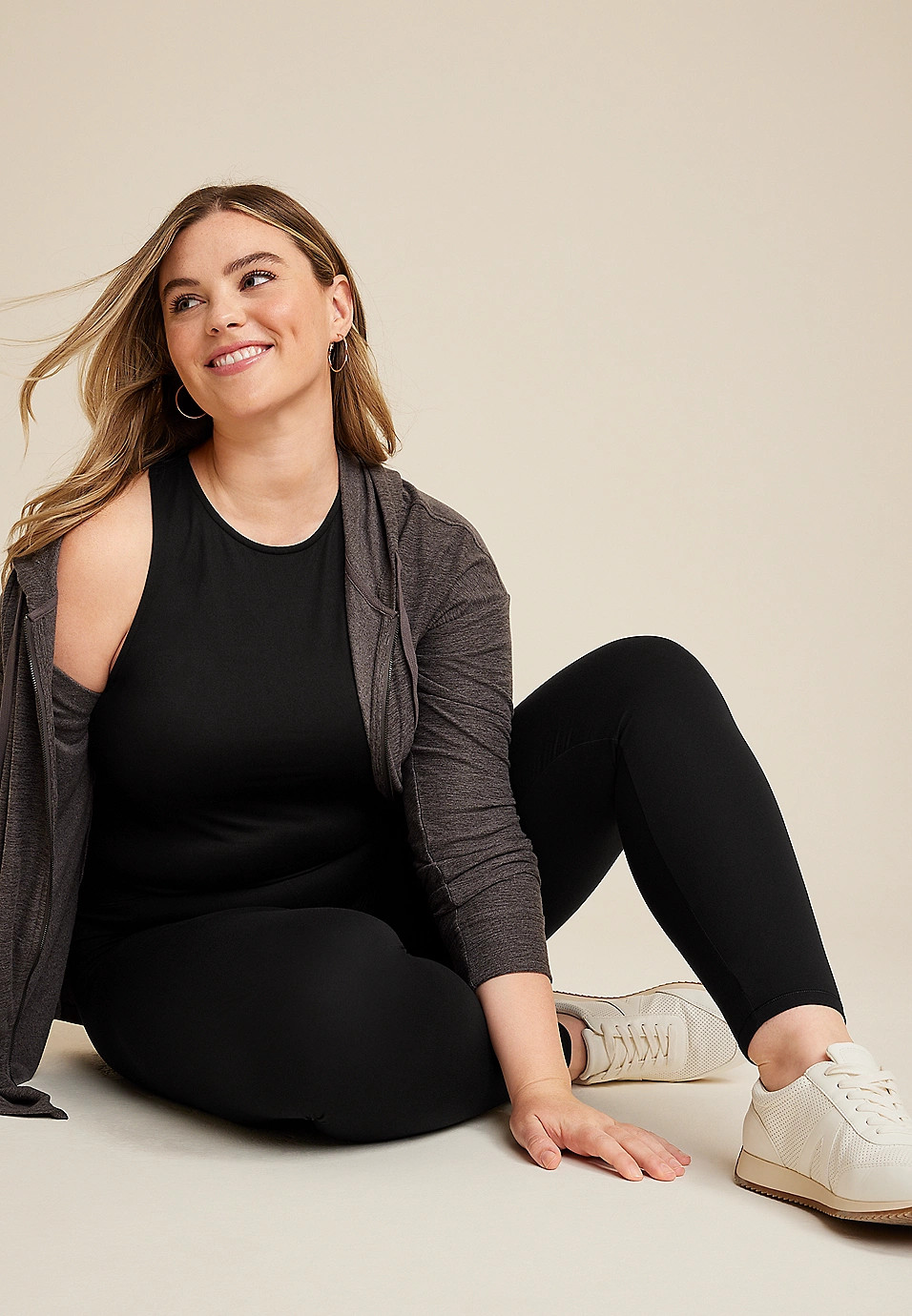 Plus Size Black High Rise Ultra Soft Legging | Maurices
