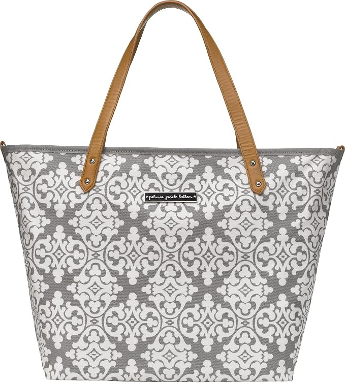 Petunia Pickle Bottom Downtown Tote Diaper Bag in Breakfast in Berkshire, Grey | Amazon (US)