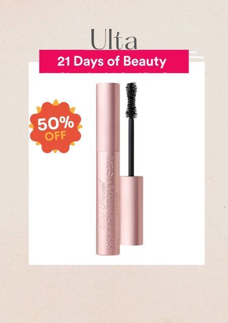 Ulta, 21 days of beauty, best mascara, 50% off, deal of the day

#LTKunder50 #LTKbeauty #LTKsalealert
