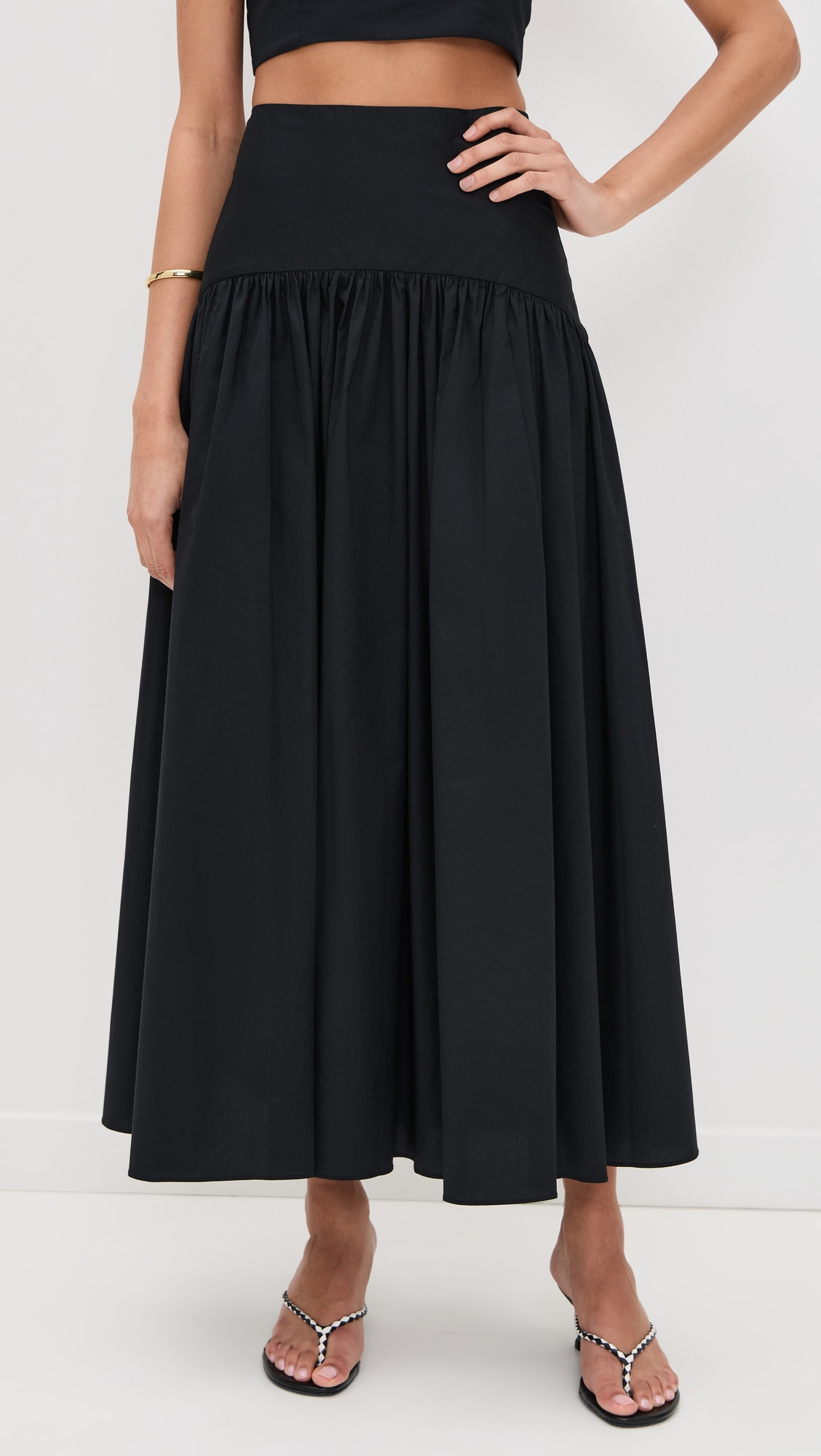 STAUD Procida Skirt Black 0 | Shopbop