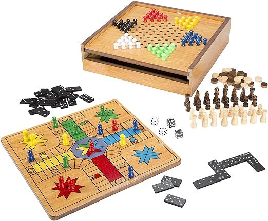 7-in-1 Combo Game with Chess, Ludo, Chinese Checkers & More | Amazon (US)