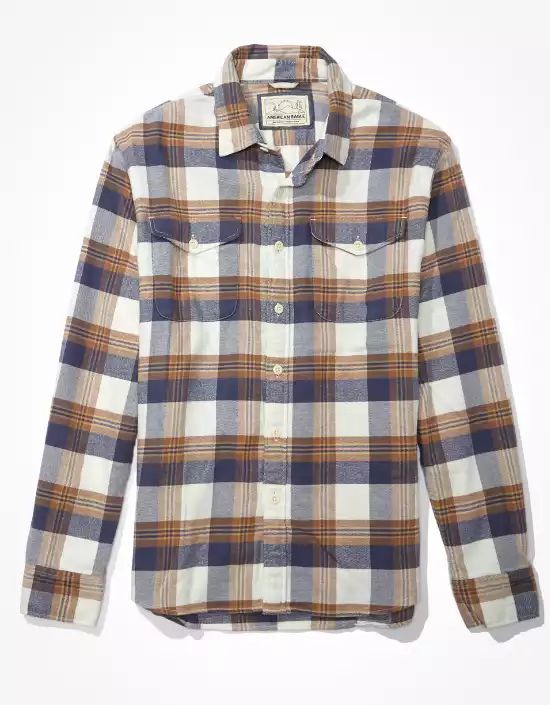 AE Super Soft Flannel Shirt | American Eagle Outfitters (US & CA)