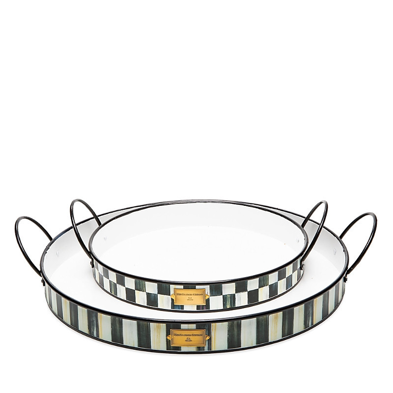 Mackenzie-Childs Spectator Galvanized Outdoor Trays, Set of 2 | Bloomingdale's (US)